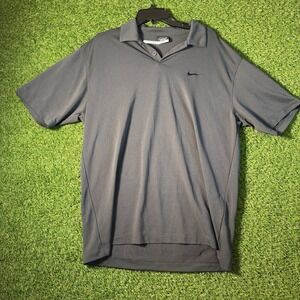 Nike Golf Dri-Fit Polo Shirt‎ Gray XL Made in Taiwan Classic Athletic Golf